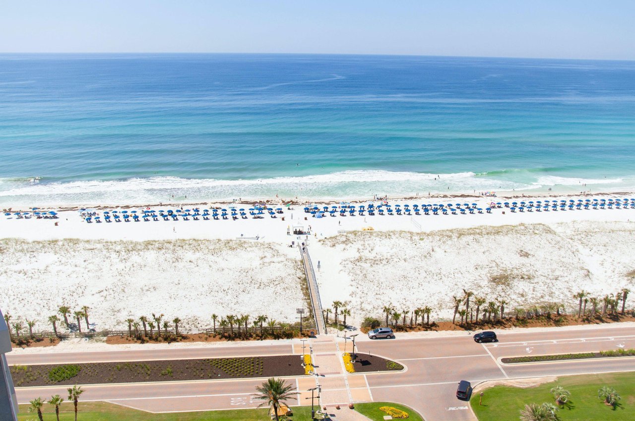 Enjoy direct access to the white, sandy Gulf beaches