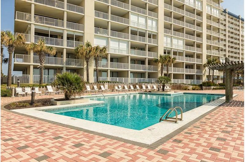 Large pool area at White Caps in Orange Beach Alabama