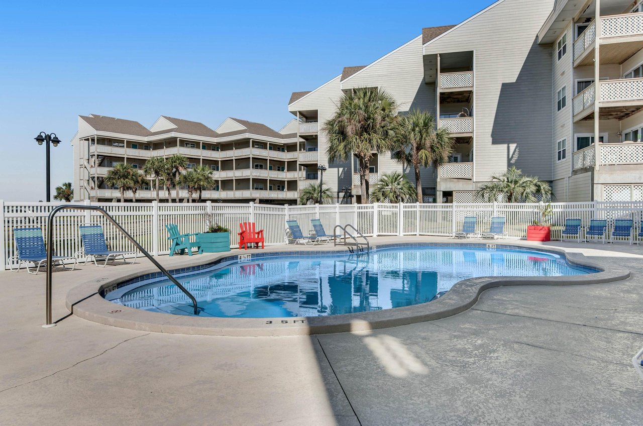 Amenities at Baywatch Condos include an outdoor swimming pool for all guests