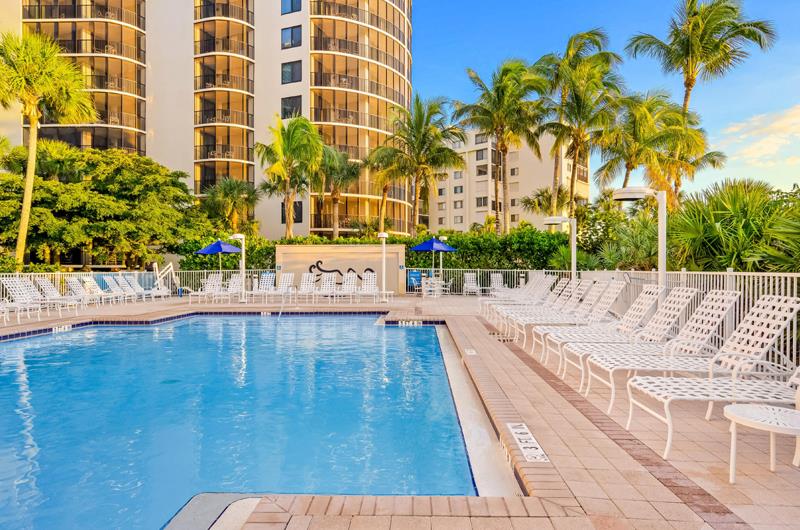Beachfront swimming pool at Gullwing Beach Resort