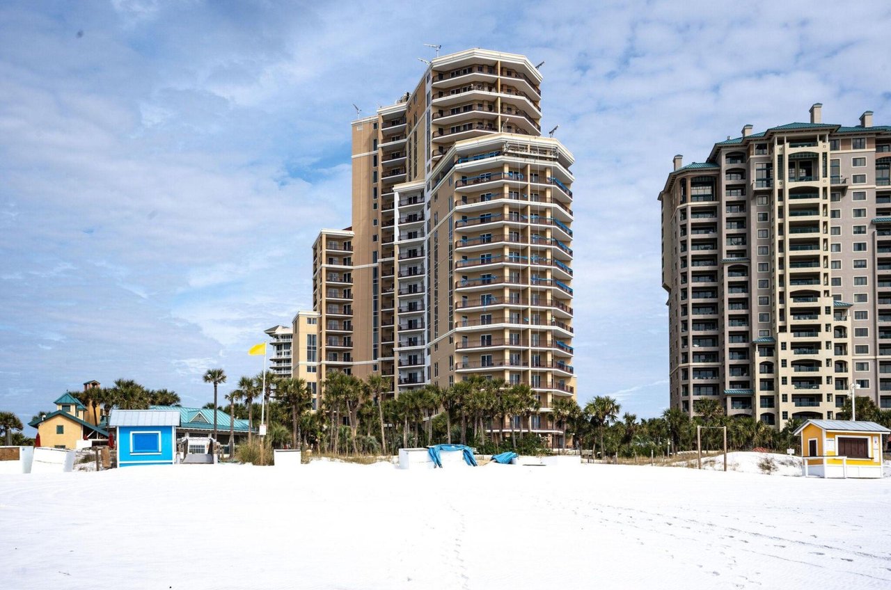 View of Westwinds from the beach in Destin, Florida