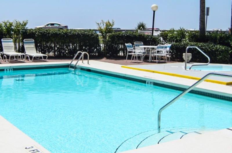 The aqua community pool and hot tub