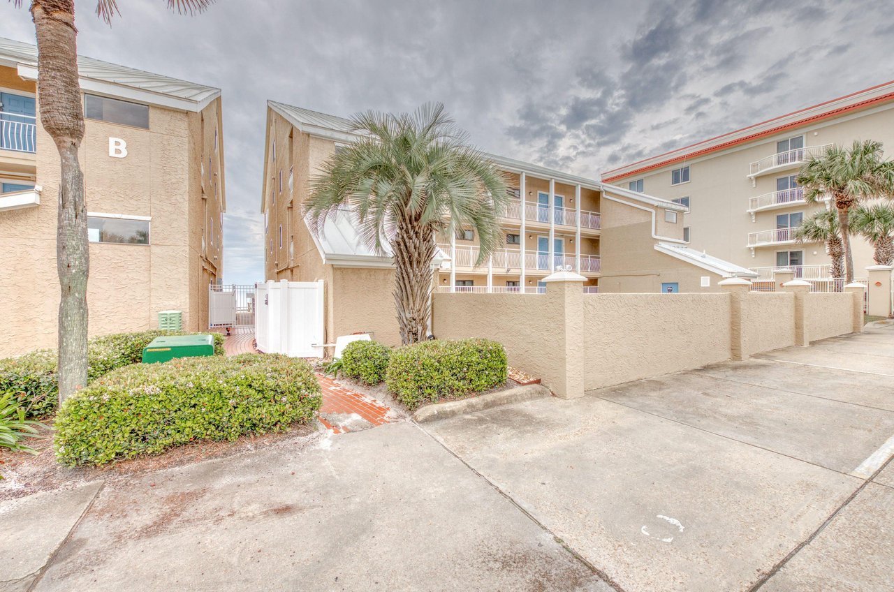 The condominiums are nicely landscaped.