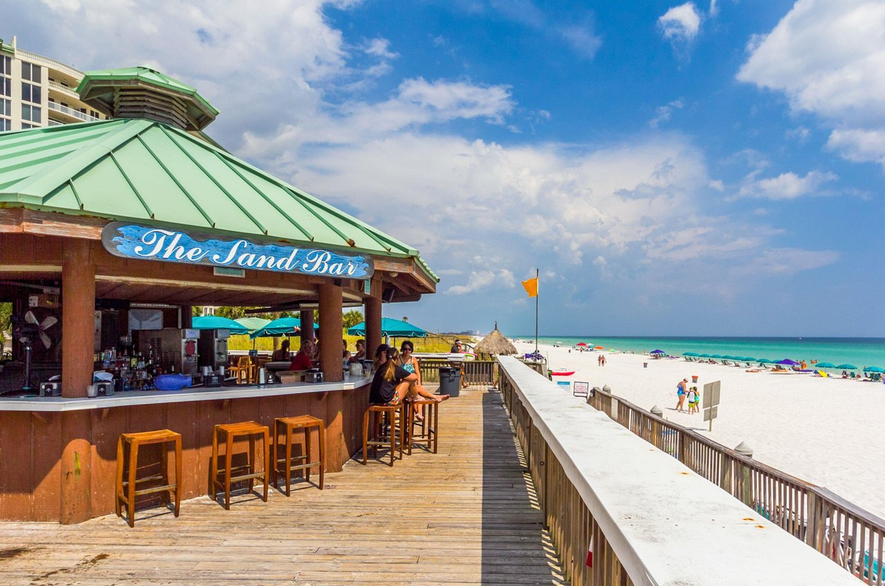 A beachside cocktail bar
