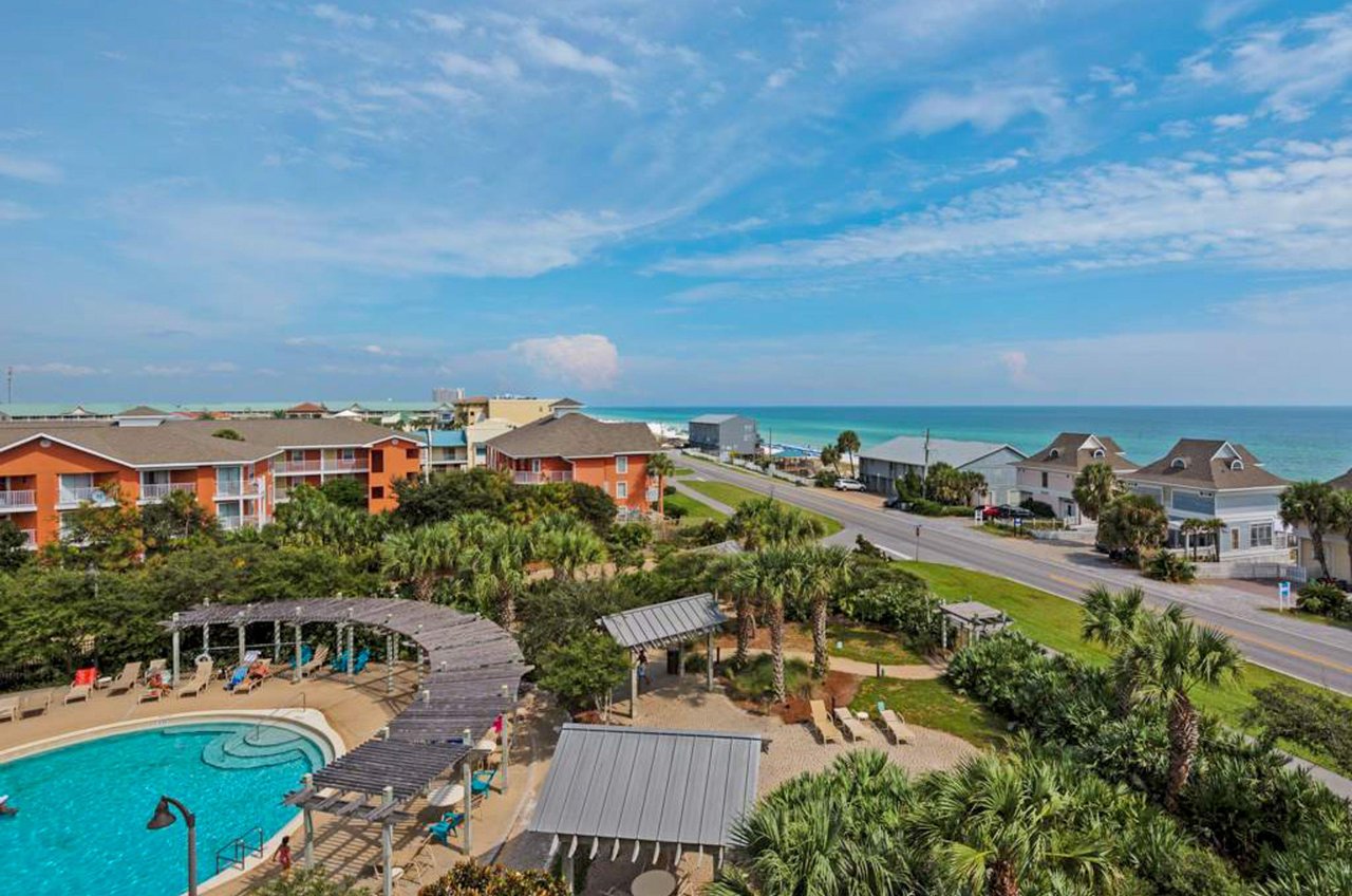 The property is convenietly directly across a twolane road from beautiful beaches.
