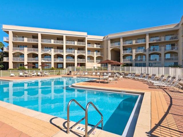 Spacious pool area at San Remo Santa Rosa Beach Florida