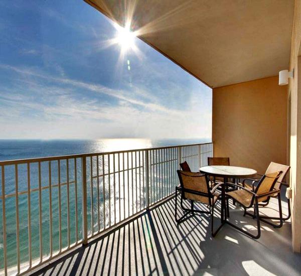 Gulf front balcony view at Seawind Gulf Shores AL