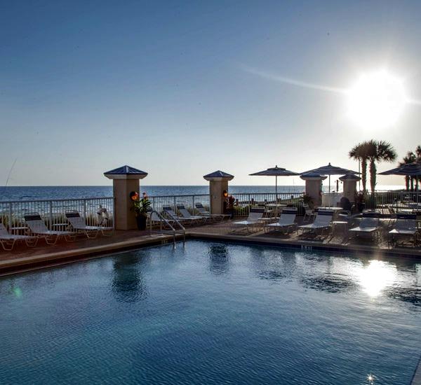 Beachfront pool Holiday Inn Club Vacations in Panama City Beach Florida