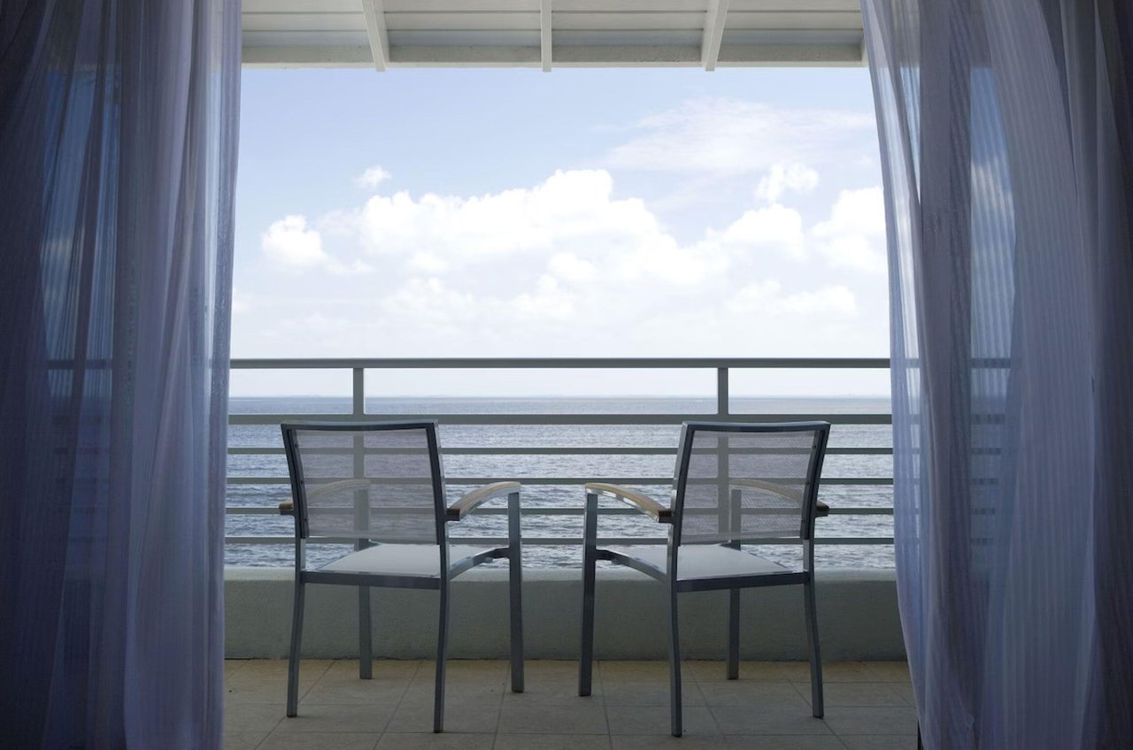 Enjoy stunning Gulf views from a private balcony