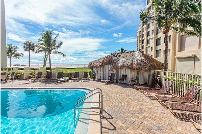 Nice pool area at Sandarac in Ft. Myers Beach Florida