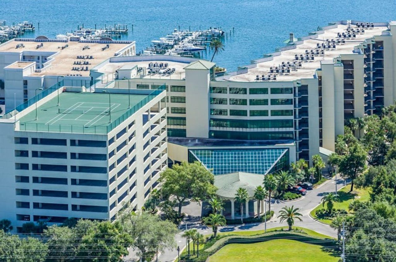The waterfront property sits on the the scenic Terry Cove