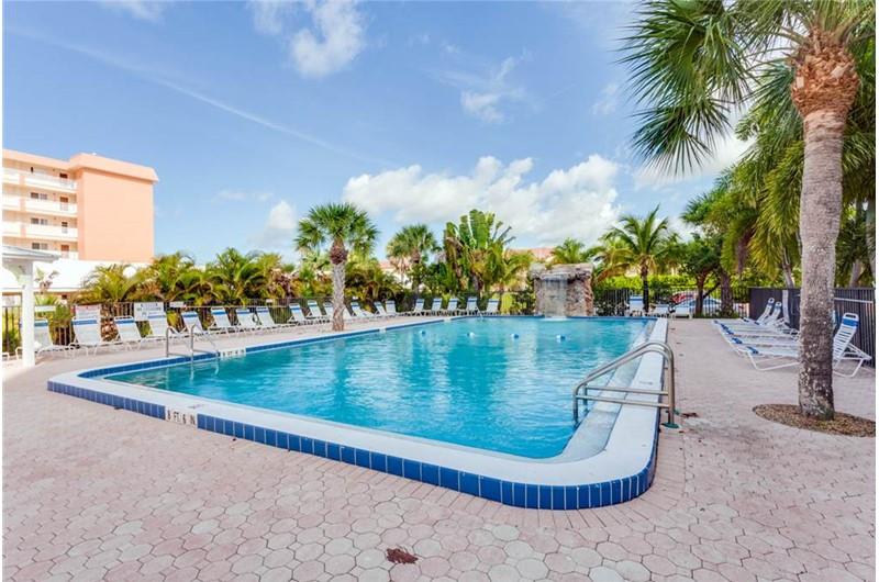 Enjoy this amazing pool at Riviera Club in Fort Myers Beach Florida