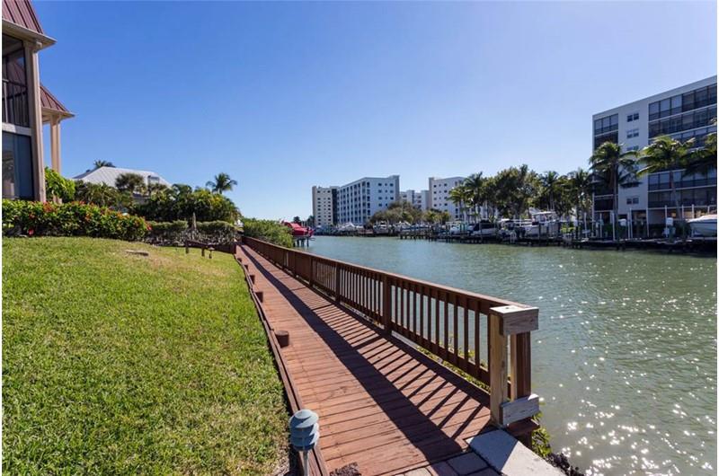 Gorgeous canal runs along Estero Yacht  Racquet in Fort Myers Beach Florida
