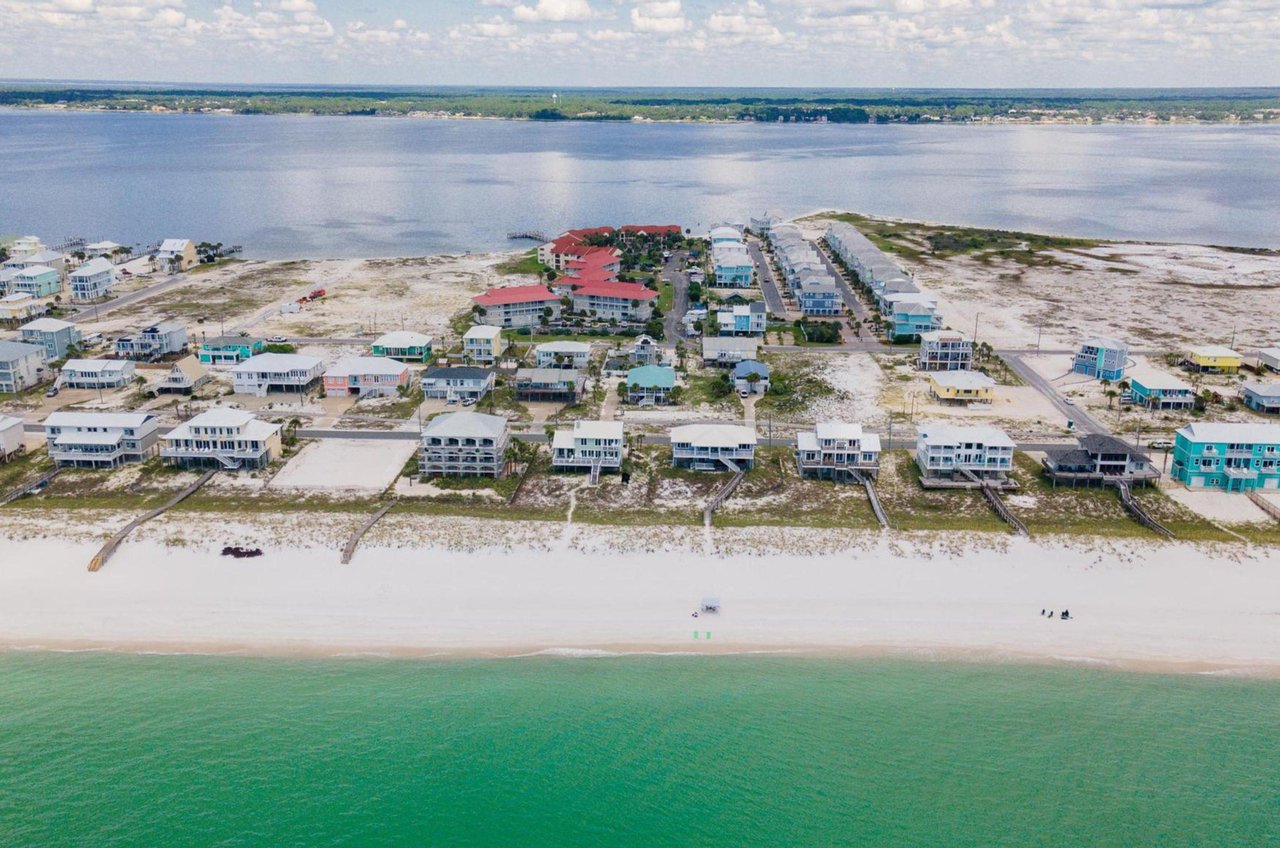 Sunset Harbor sits right between the Gulf and the Santa Rosa Sound