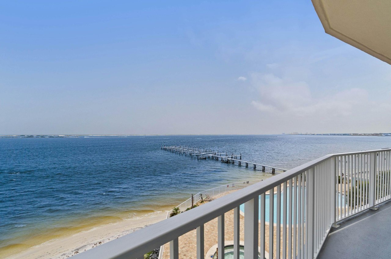 View of the Big Lagoon from a private balcony