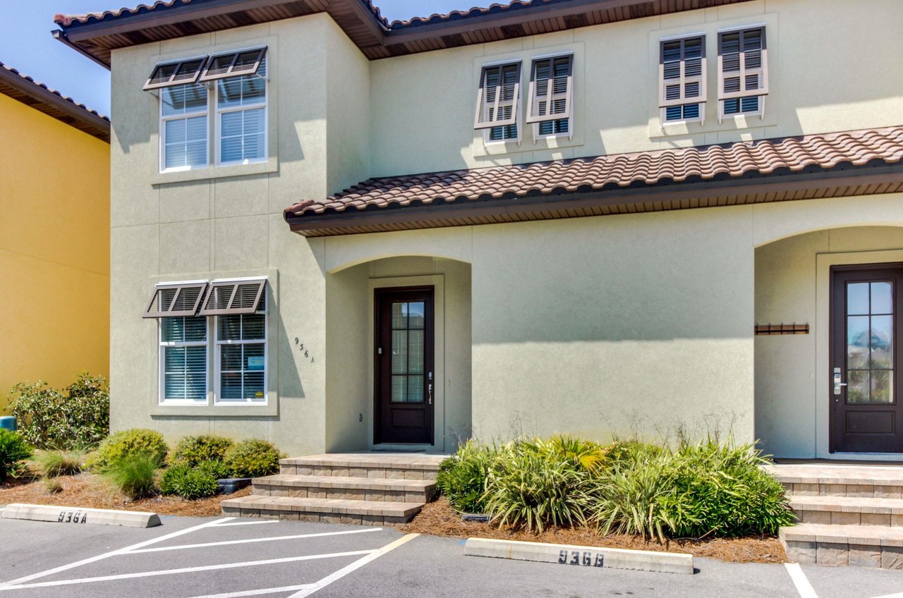 Two of the villas entrances