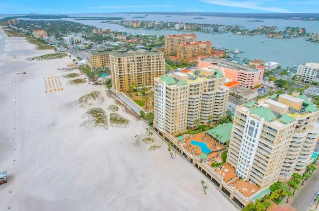 Clearwater has wide, beautiful beaches.