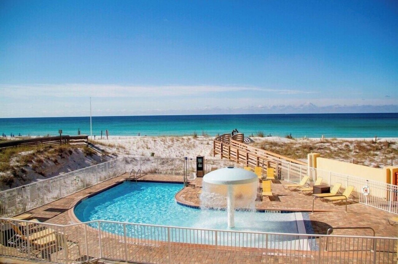 The beachside swimming pool