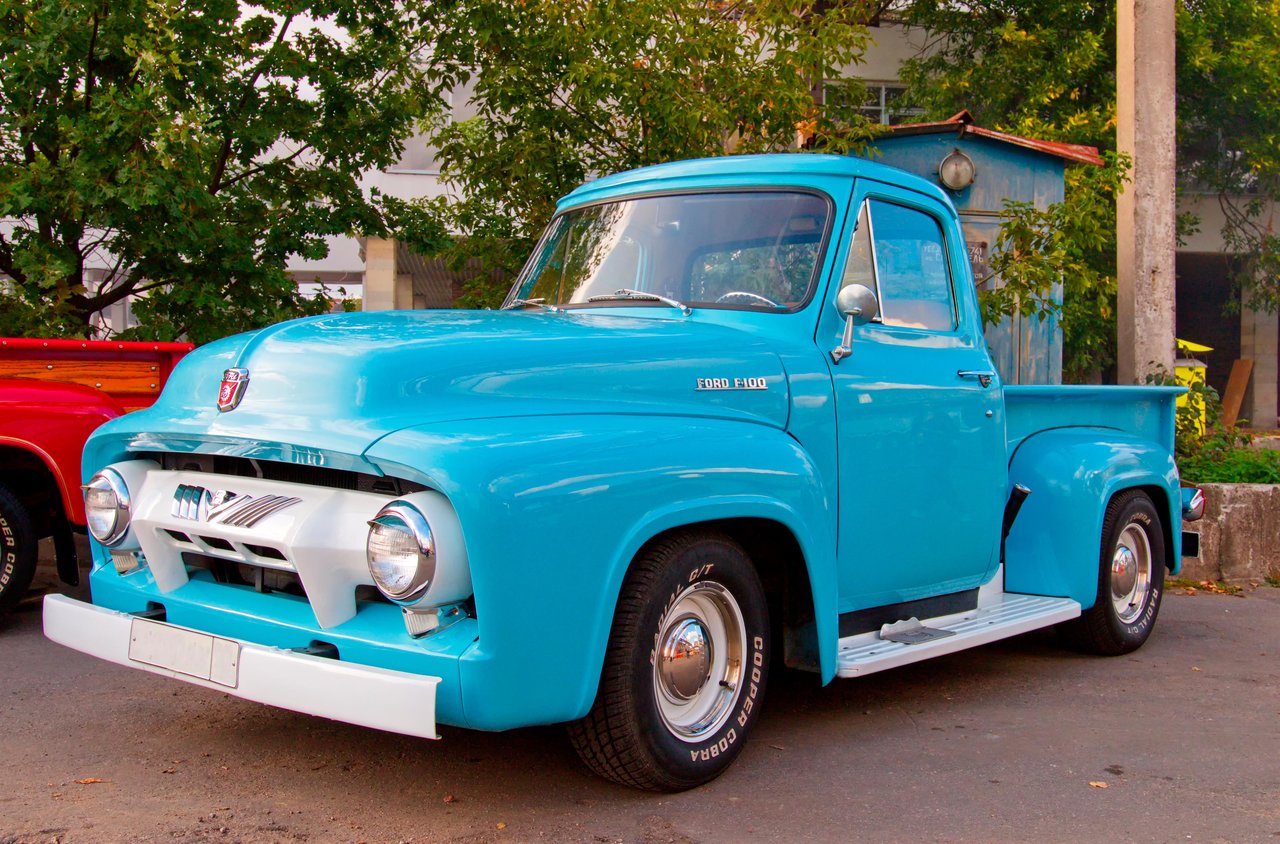 Vintage Blue Chevy Truck