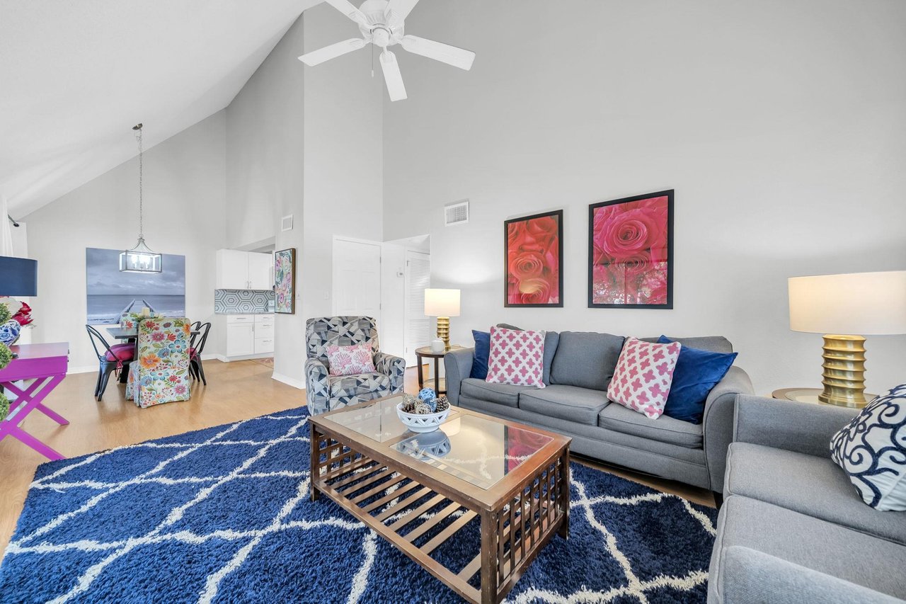 Open Concept Living, Dining, and Kitchen