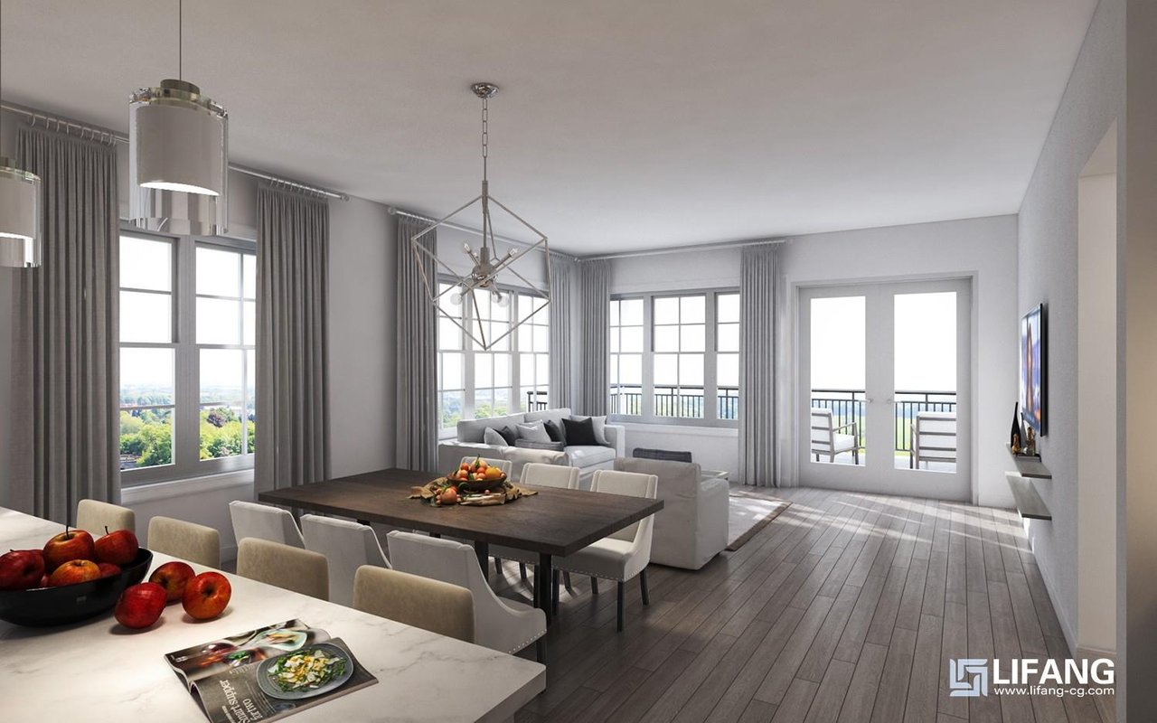 DiningLiving Room Rendering