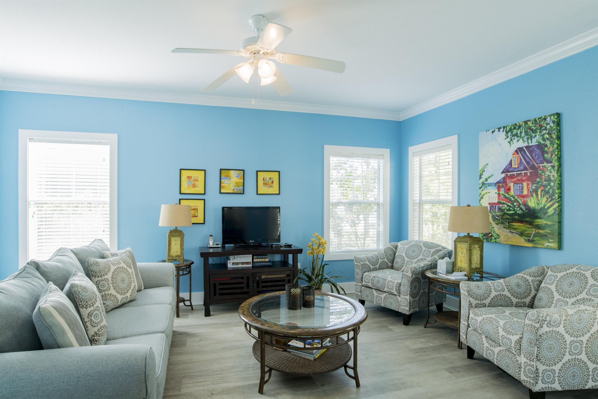 7 Purple Parrot Resort One Bedroom Condo 18cd by Perdido Key Resort Management Living Room