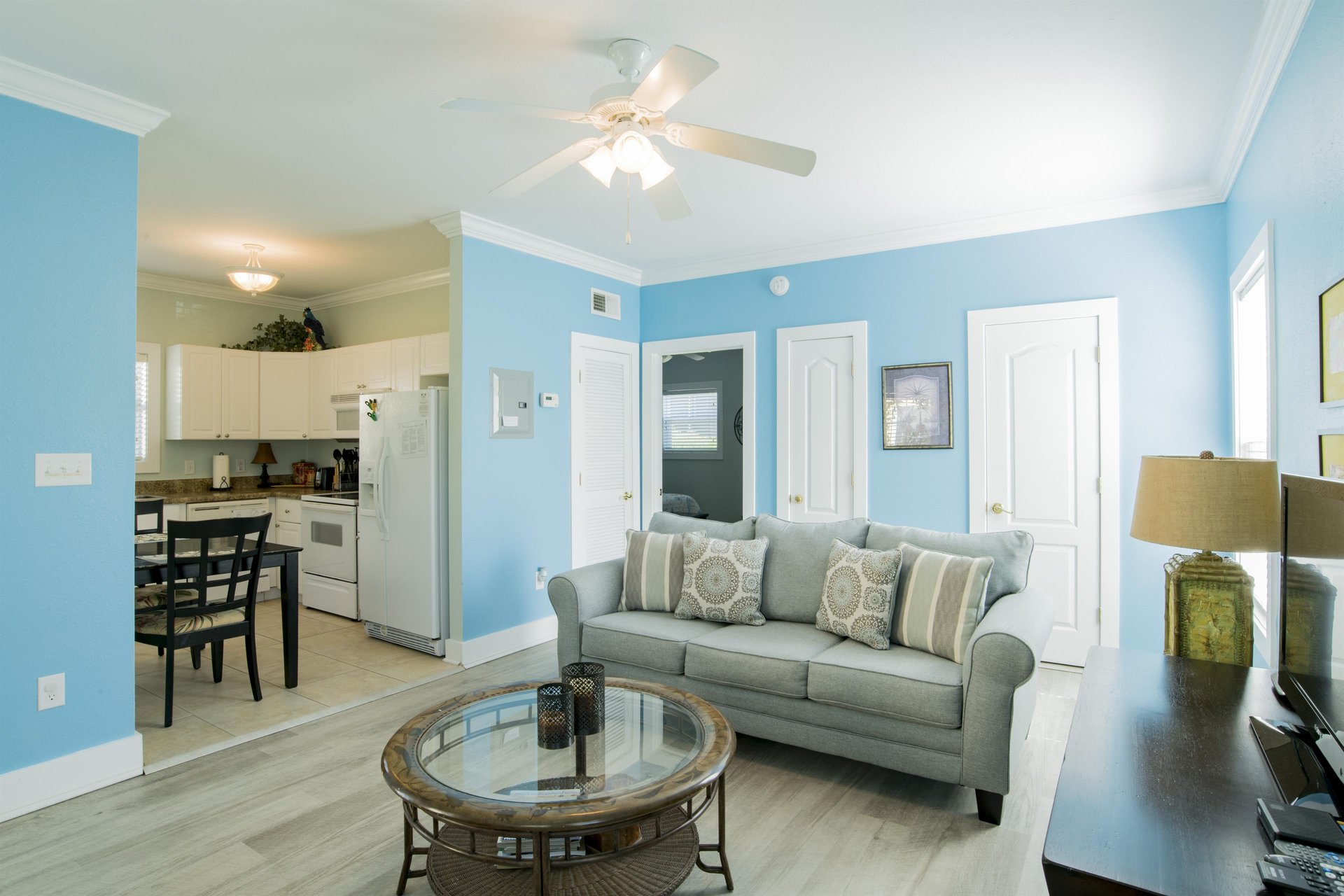 6 Purple Parrot Resort One Bedroom Condo 18cd by Perdido Key Resort Management Living Room