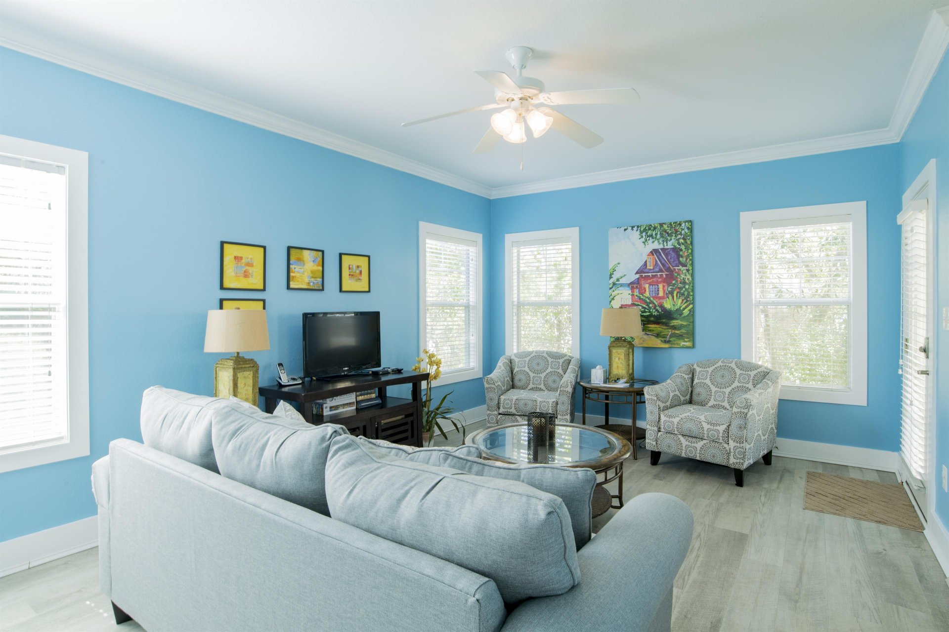 8 Purple Parrot Resort One Bedroom Condo 18cd by Perdido Key Resort Management Living Room
