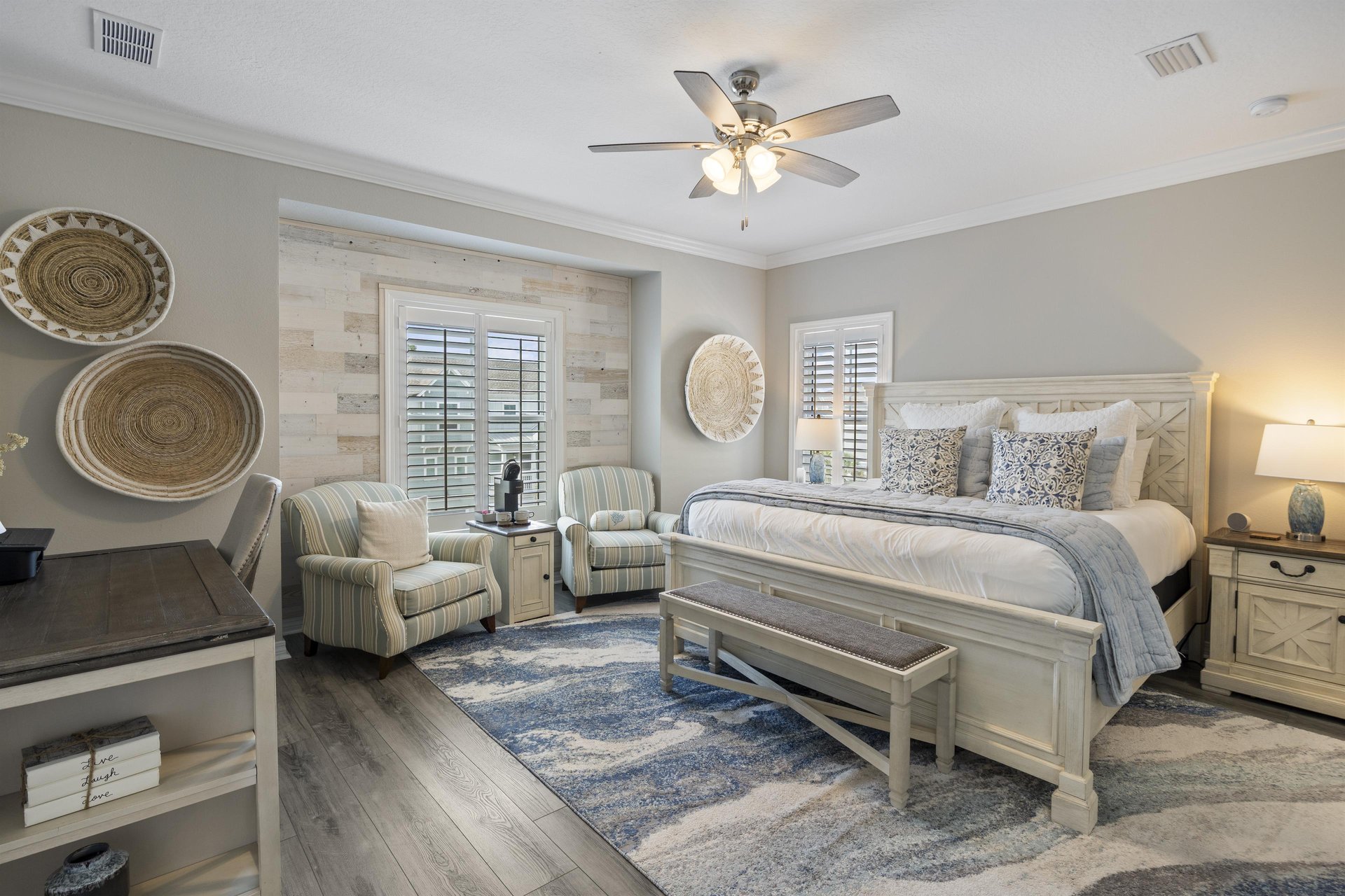 Primary bedroom even has a coffee nook.