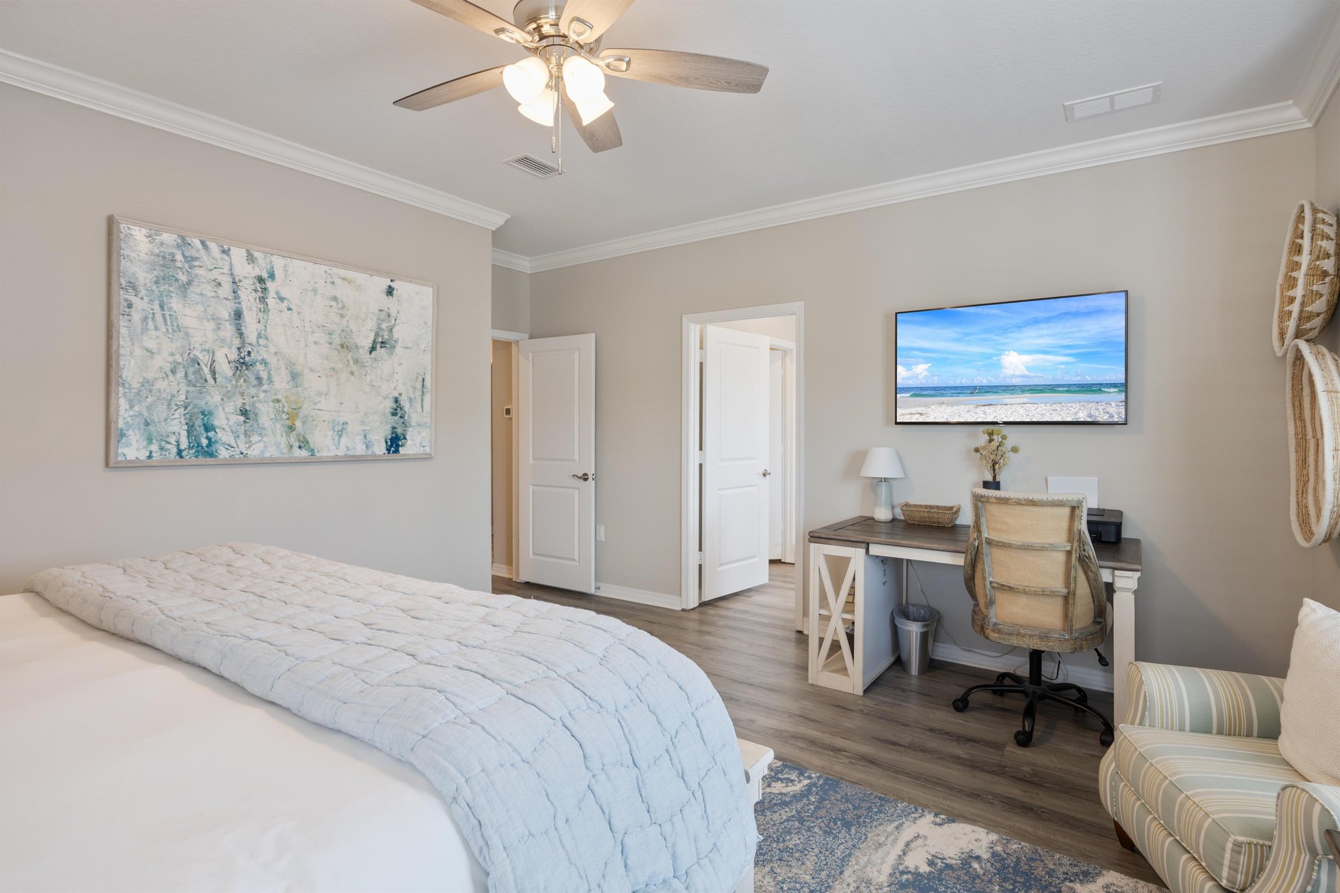 Desk for working remotely, but we do not recommend that unless absolutely necessary