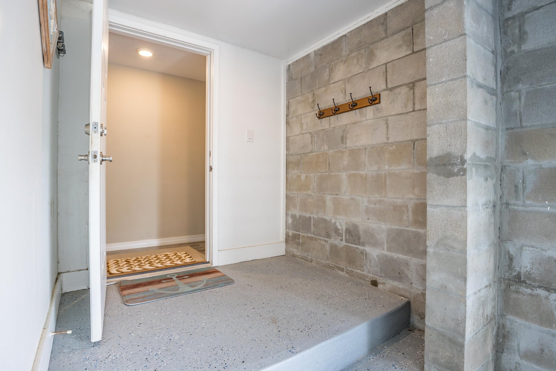Garage entrance to foyer.