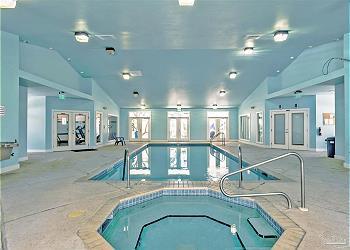 Indoor pool, hot tub, sauna and fitness center