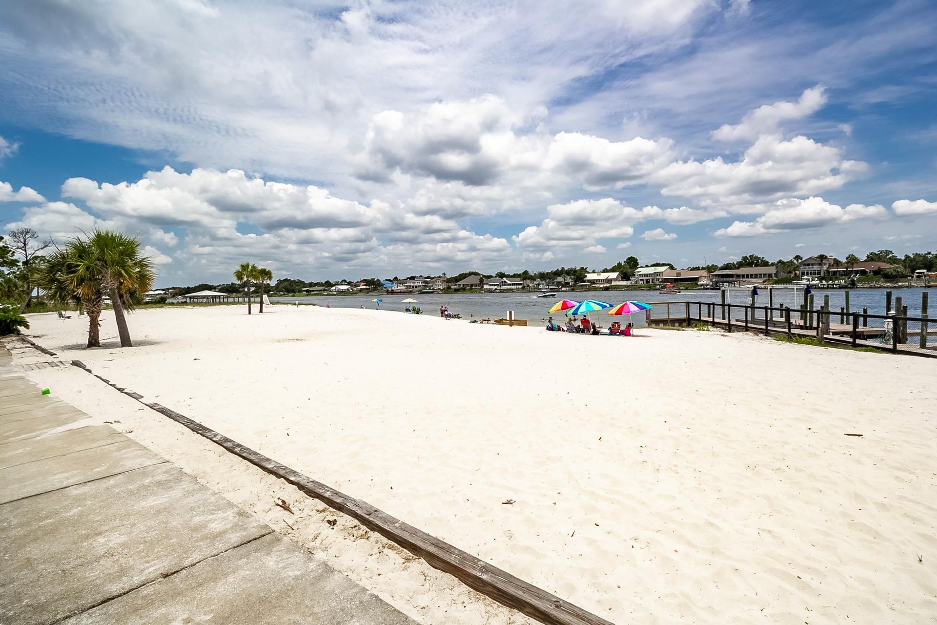 Located on the Intercoastal Waterway, with white sands just steps away