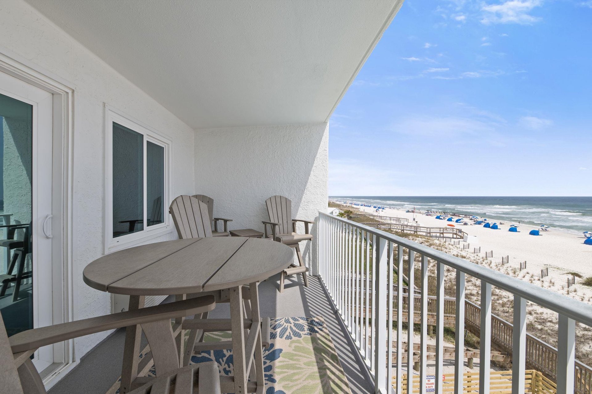 Private balcony.
