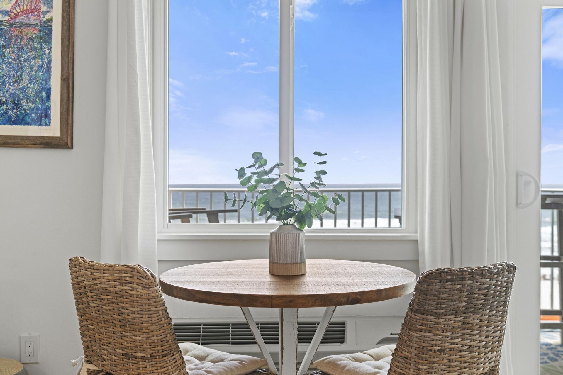 Dining with a view.