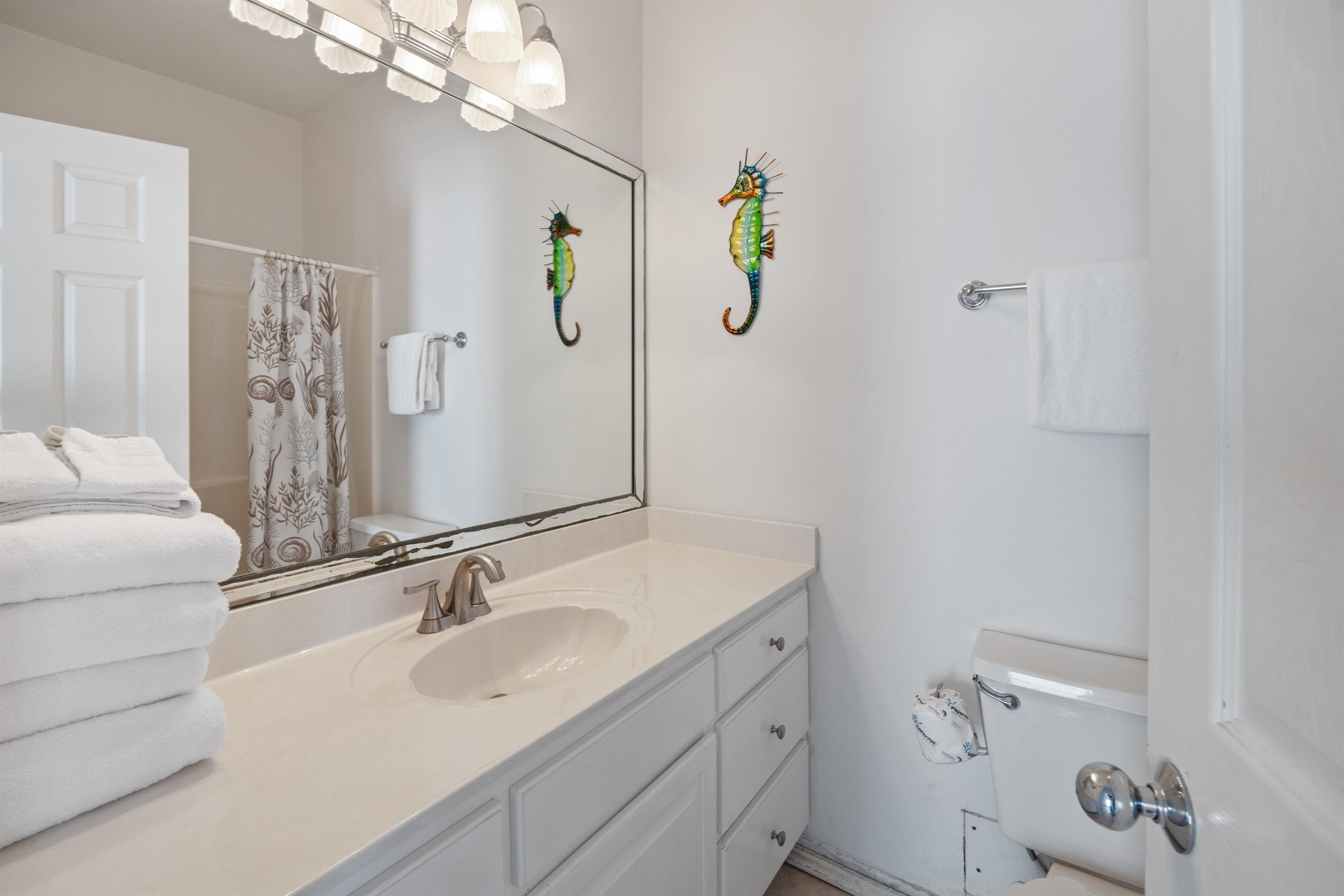Fresh, functional bathroom space designed for convenience and comfort