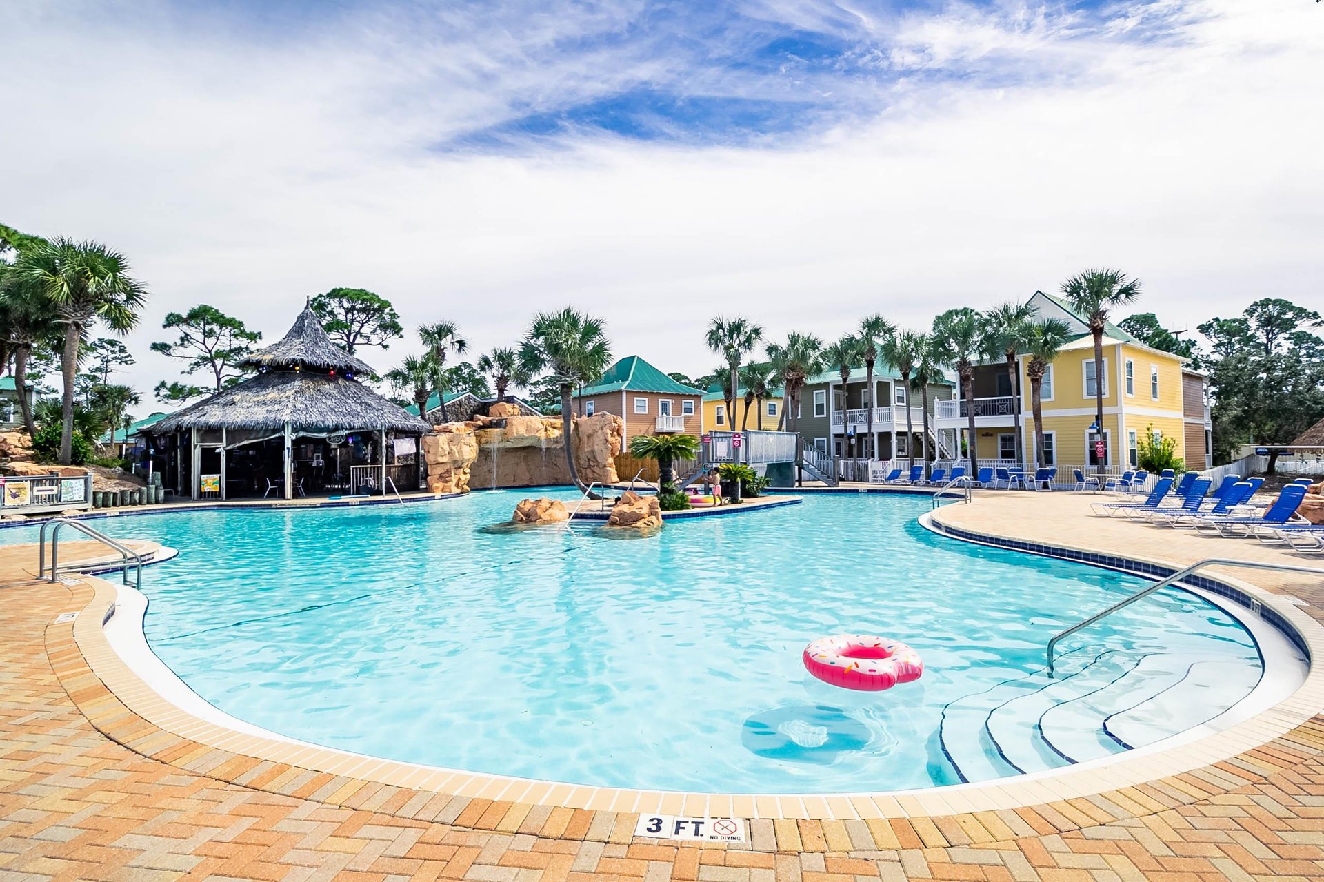 Another view of the pool deck—plenty of space to lounge, relax, and enjoy the atmosphere