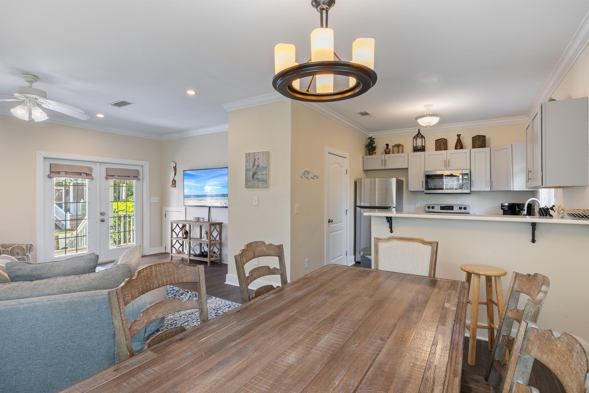 Dining space just off the kitchen—perfect for meals together or planning out the next days activities