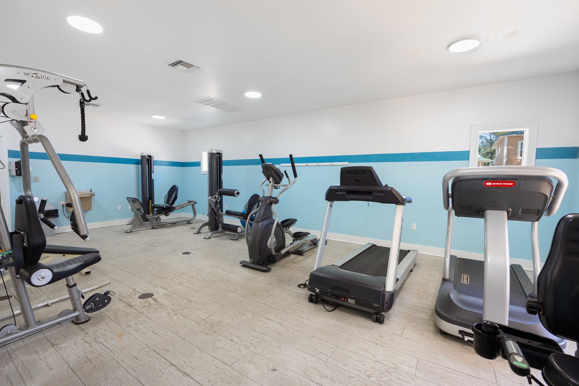 Onsite fitness center for keeping up with your routine while youre away