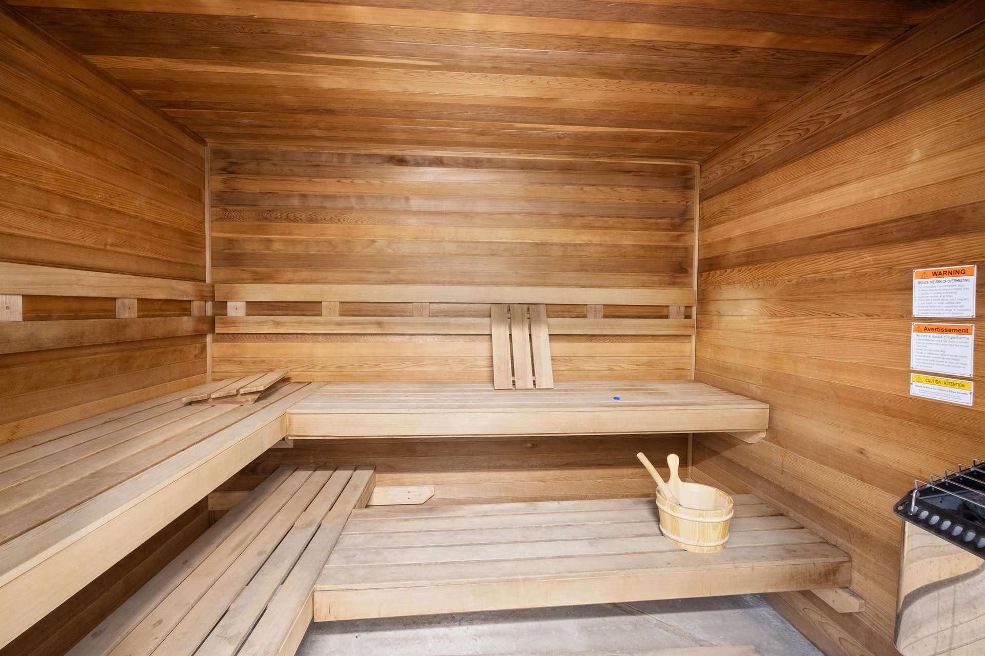 Two indoor saunas—one of those unexpected perks that makes the resort feel like a true getaway
