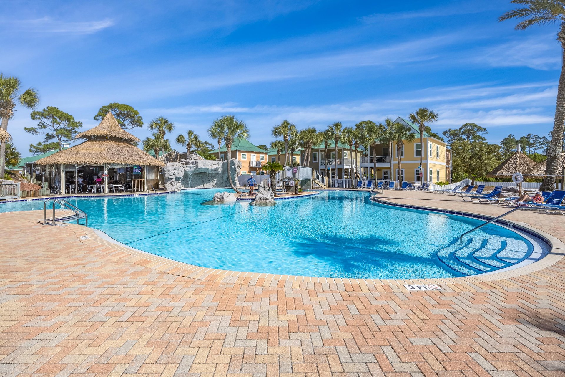 Another view of the pool deck—plenty of space to lounge, relax, and enjoy the atmosphere