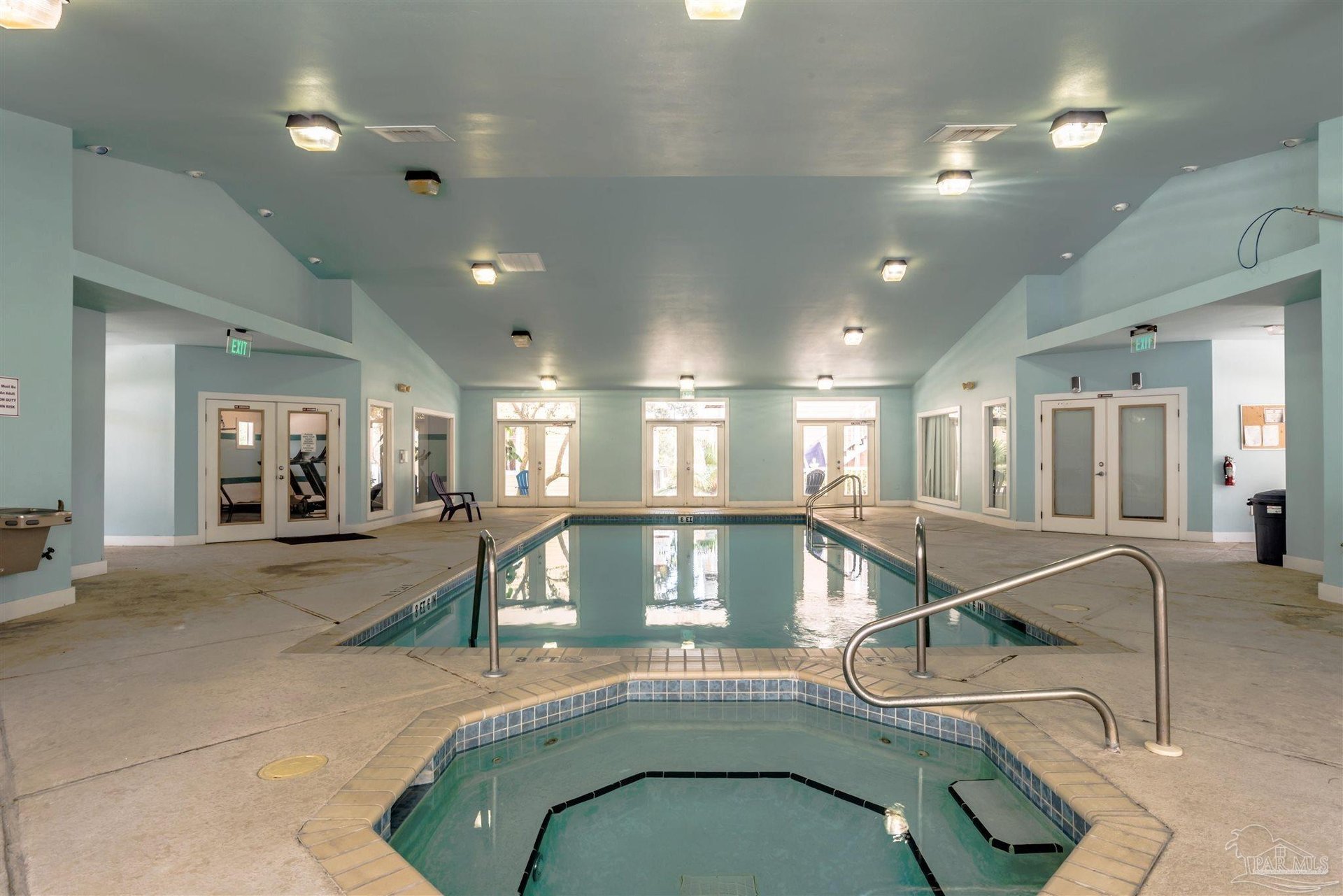 Indoor pool and soaking spa. Great for off season swimming or keeping kids entertained if you need a sun break.