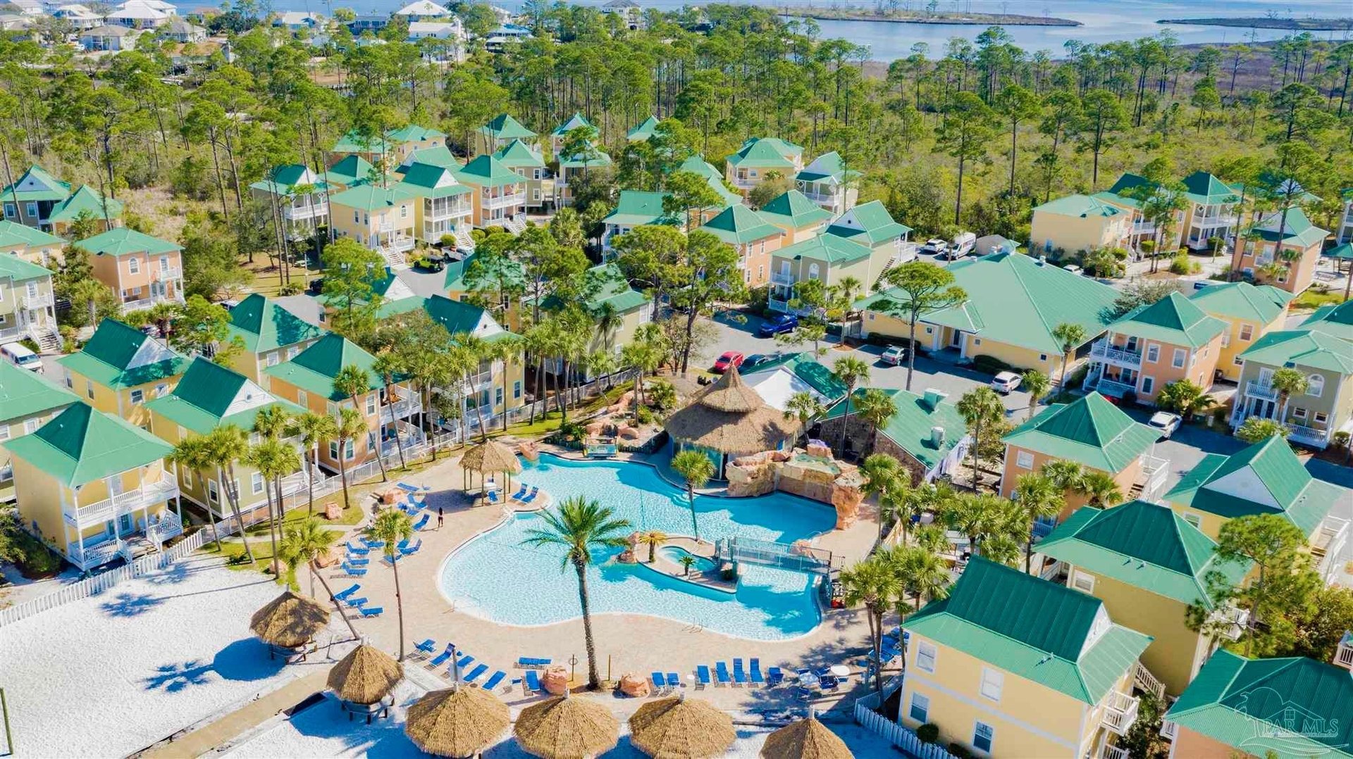 Its a Serene Scene at Purple Parrot Resort Village.