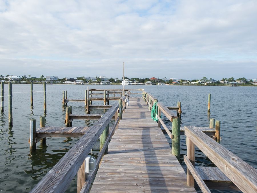 Molokai Perdido Key view of the bayside boat docks