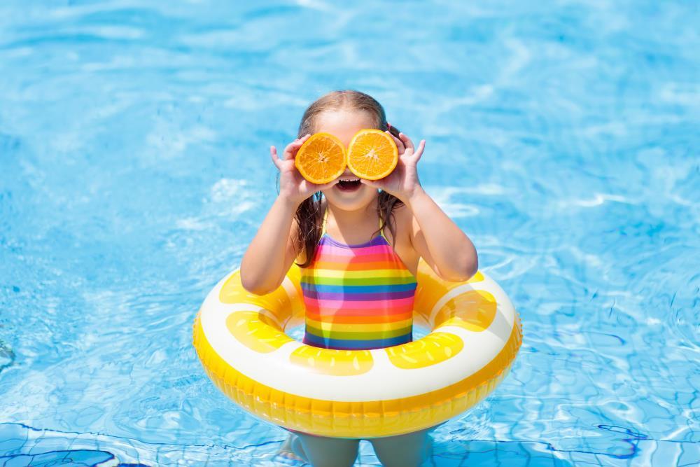 child in pool smaller size