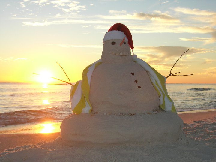 snowman on BEACH