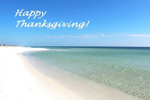Thanksgiving on the Beaches of 30A