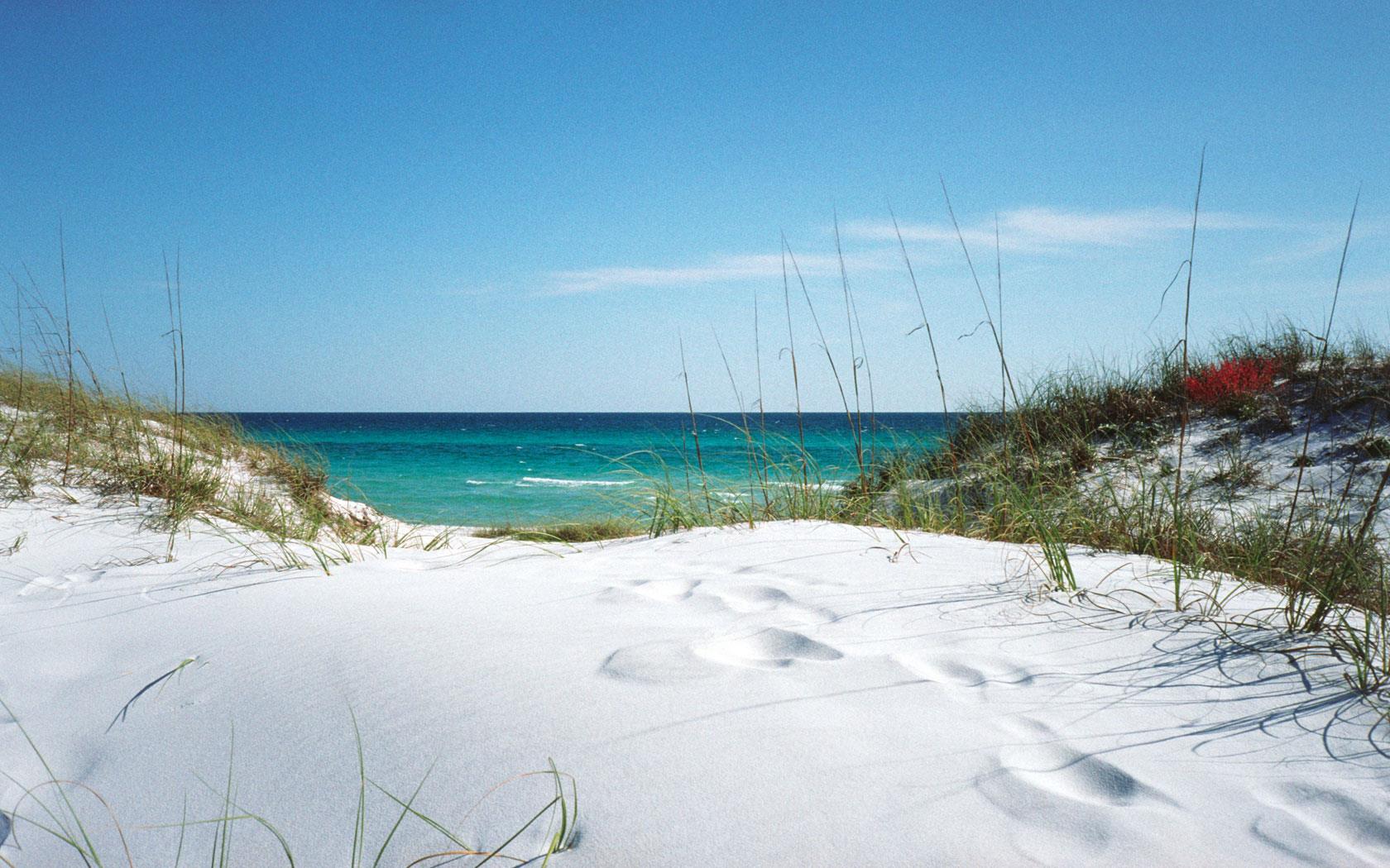 Powder white sand invites you to the beaches of Seagrove