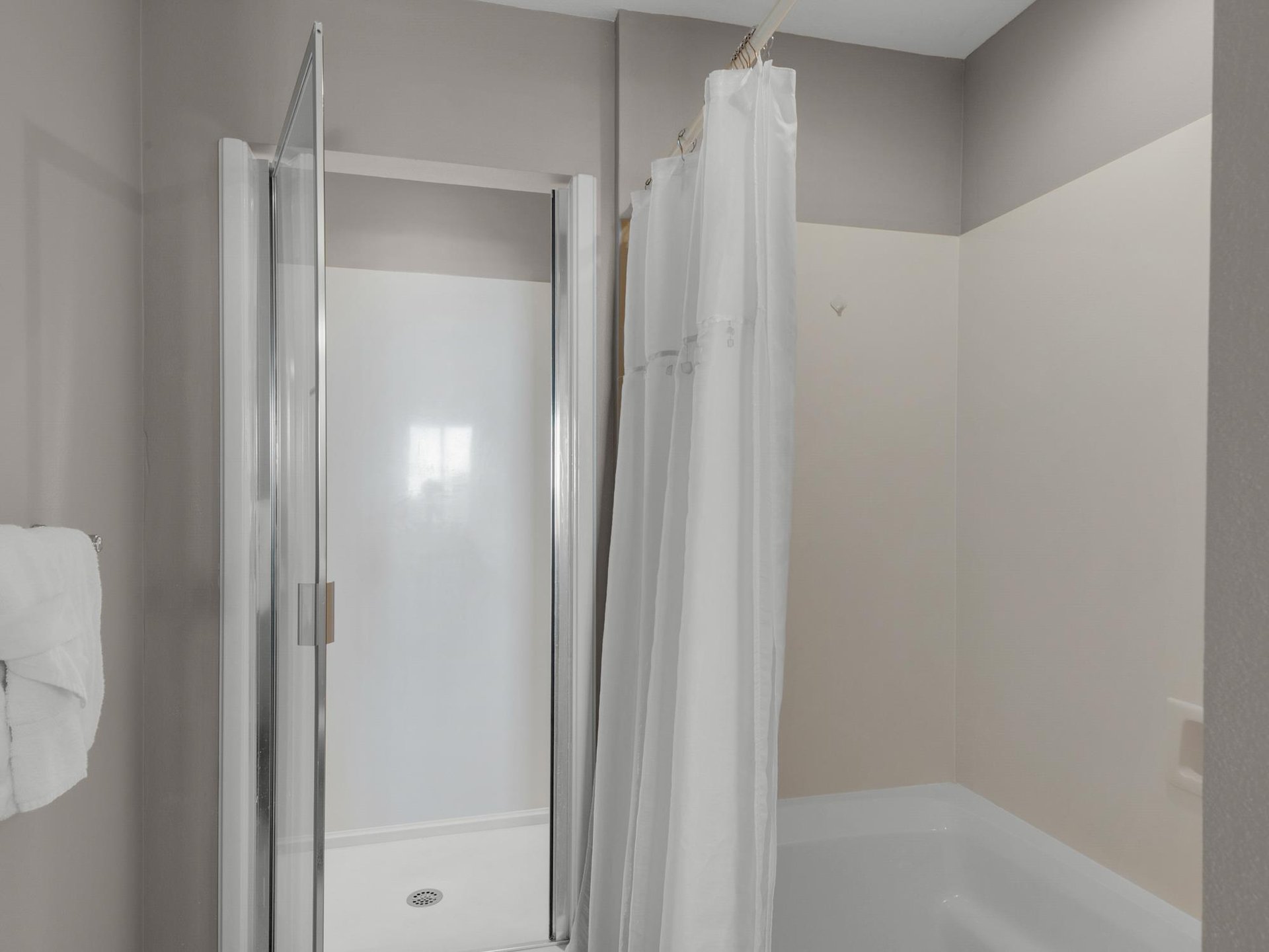 Primary Bathroom with WalkIn Shower and Soaking Tub