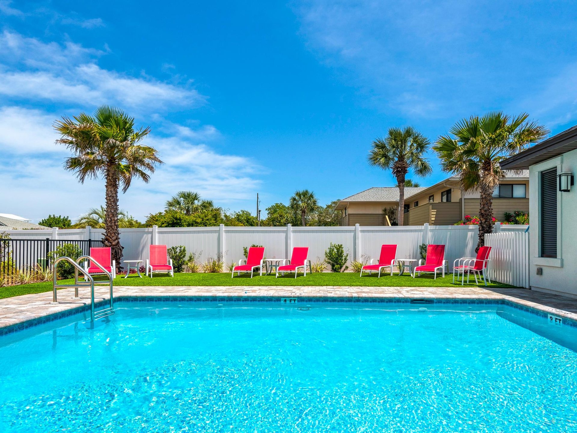 Seating around Community Pool